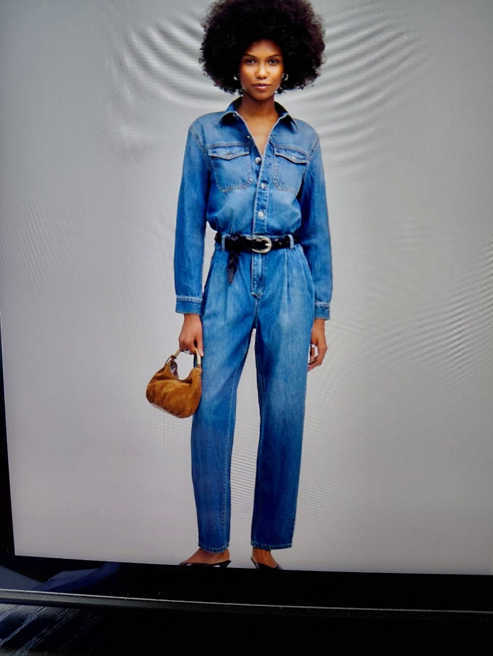 Madewell NWT Barrel Leg Jumpsuit Baywood Wash Size 2 NU497 Airy Denim